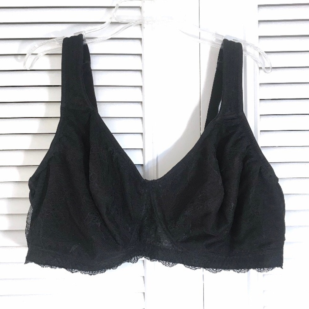 Ulla Popken - NWOT Unlined Black Lace Bra!